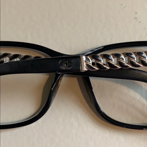 Chanel Women's Glasses Frames and Case Adults Black Gold - Picture 7 of 16